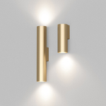 DK5022-SG Настенный светильник, IP20, до 15 Вт, LED, 2xGU10, матовое золото, алюминий