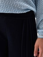 Кюлоты плиссированные широкие для девочки