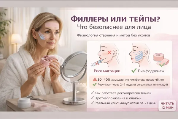Альтернатива ботоксу: как работает эстетическое тейпирование лица
