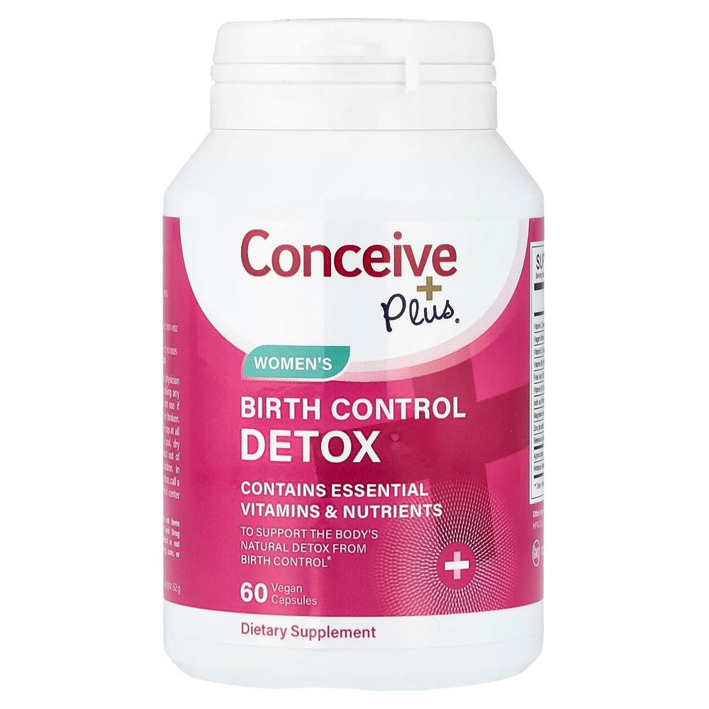 Conceive Plus, детокс-контроле для женщин, 60 веганских капсул