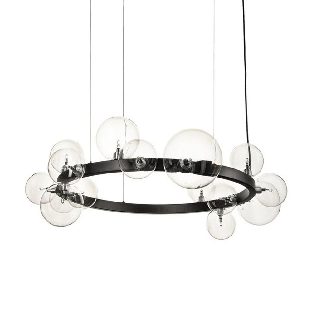 Люстра 8828P/S black/clear