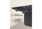 Керамический стол Woodville Монерон 200(260)х100х77 black paradise, черный