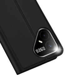 Чехол книжка из кожи черного цвета для Tecno Pova 8 Pro 5G, серия Skin Pro Series от Dux Ducis
