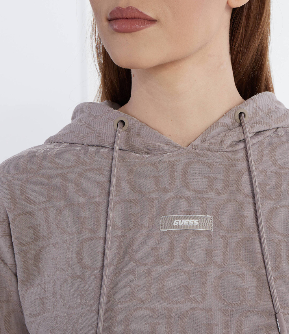 Худи GUESS ACTIVE - коричневый(V4RQ14 KC2W0)