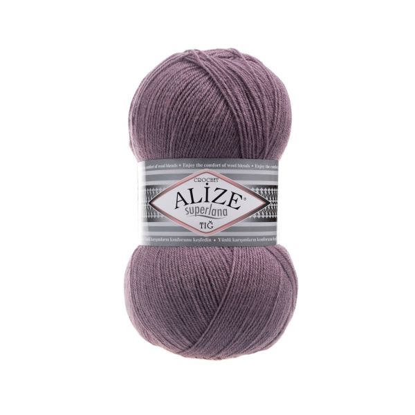 Пряжа Alize (Ализе) Superlana TIG / уп.5 мот. по 100 г, 570м, 312 лиловый A