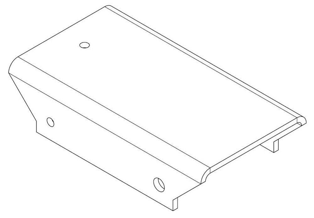 PERCo-MB-16.8 PERCo Накладка прямая верхняя