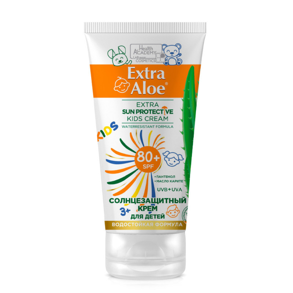 Солнцезащитный крем Extra Aloe для детей 3+ SPF 80+ 75 мл