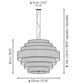 Bover 224P622 — Потолочный подвесной светильник MOS - 02