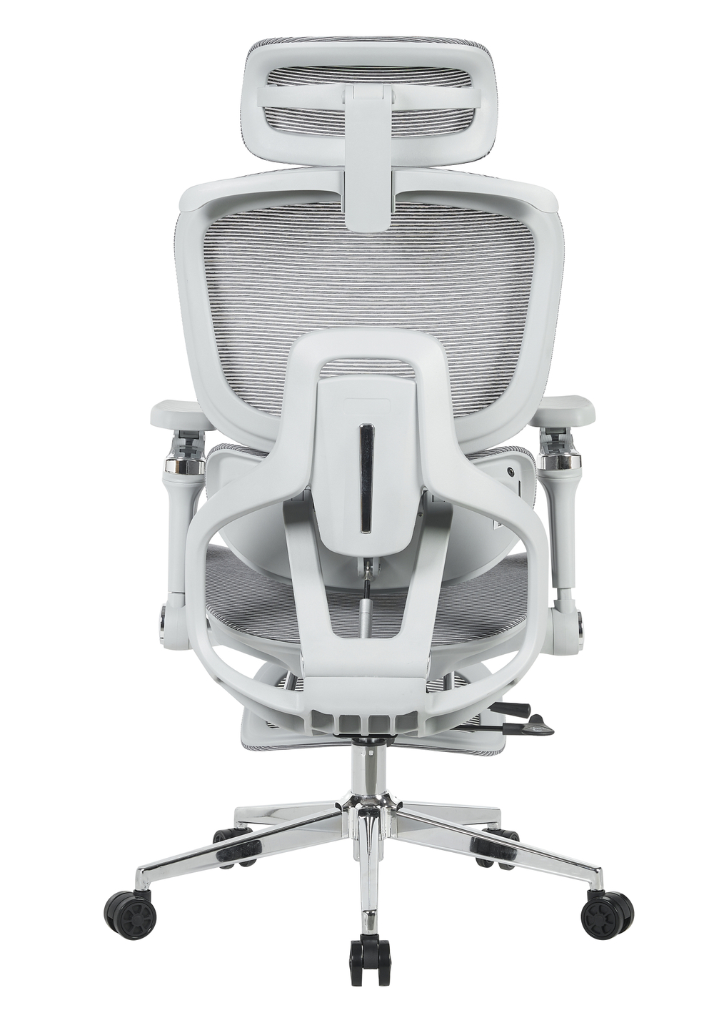 Кресло офисное TopChairs Prodigy с оттоманкой серый