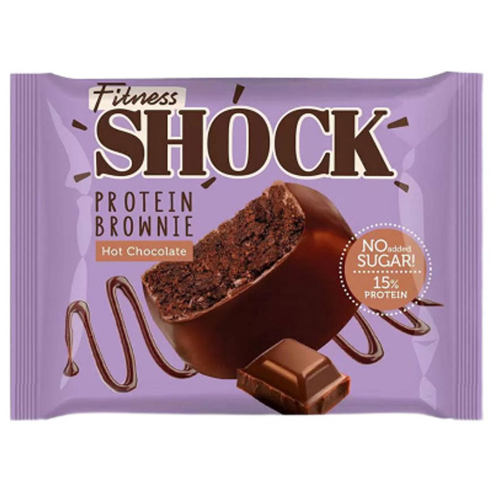Бисквит Fitnes Shock брауни шоколадный 50г