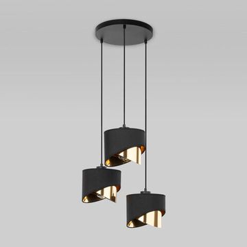 Подвесной светильник 3*Е27 4876 Grant Black чёрный/золото TK Lighting