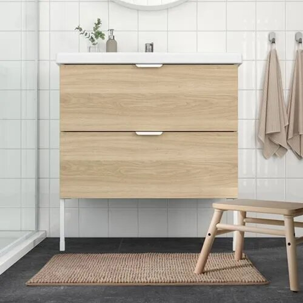 Коврик для ванной IKEA TOFTBO темно-бежевый 50x80 см. (из Турции)