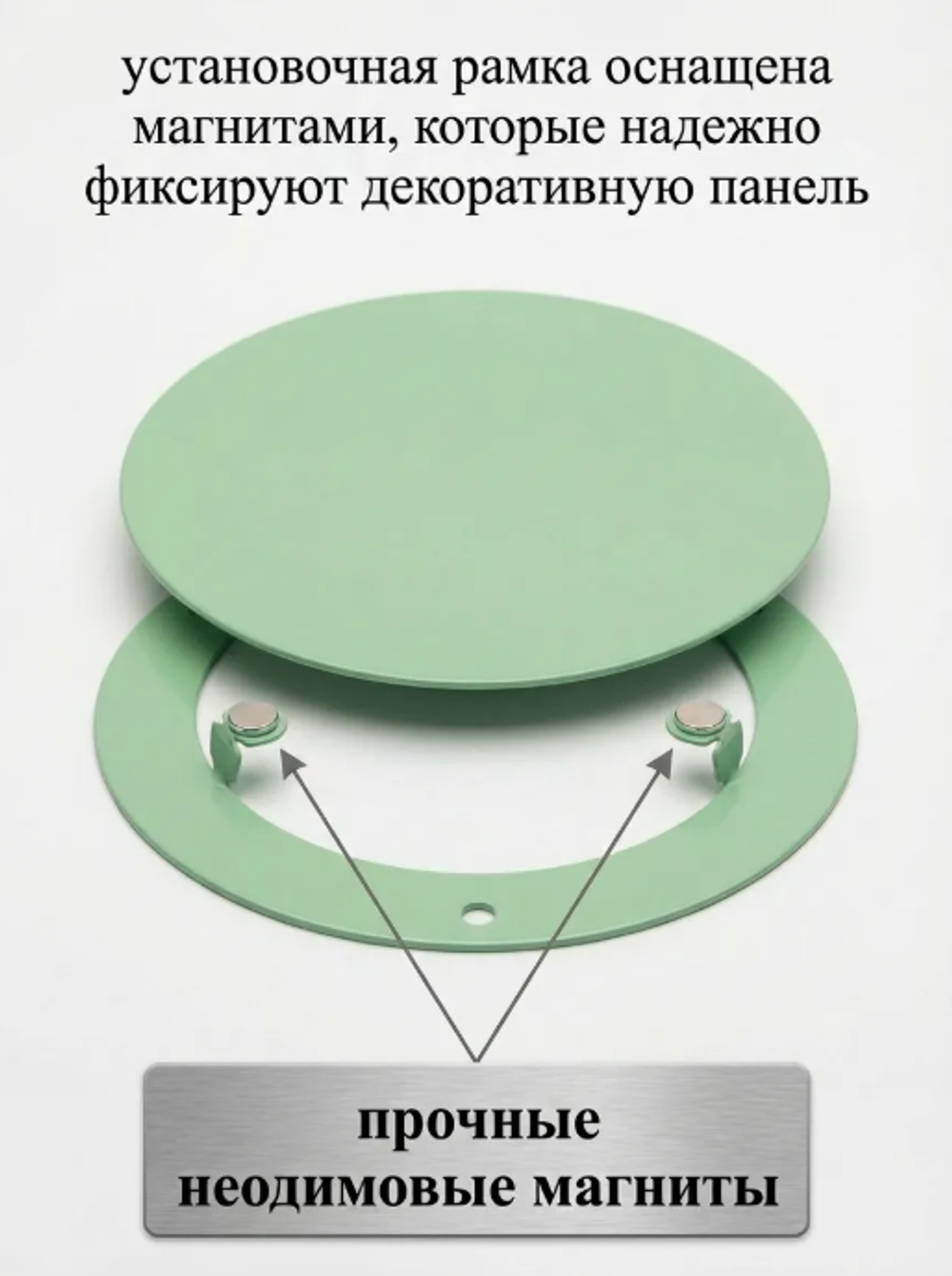 Вентиляционная Решетка РДК 100 Мята