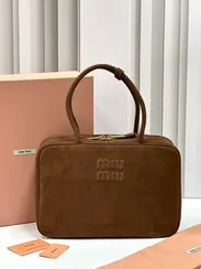 Сумка MIU MIU замшевая, коричневый