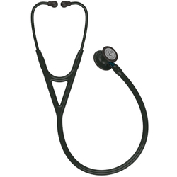 Стетоскоп Littmann Cardiology IV, черный, черная матовая акустическая головка, голубой ствол (6201)