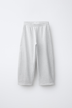 ZARA - FRUIT OF THE LOOM™ БРЮКИ С ВЫШИВКОЙ, СЕРЫЙ МЕЛАНЖ