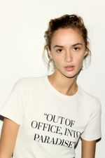 Футболка из вискозной смеси с принтом - H&M