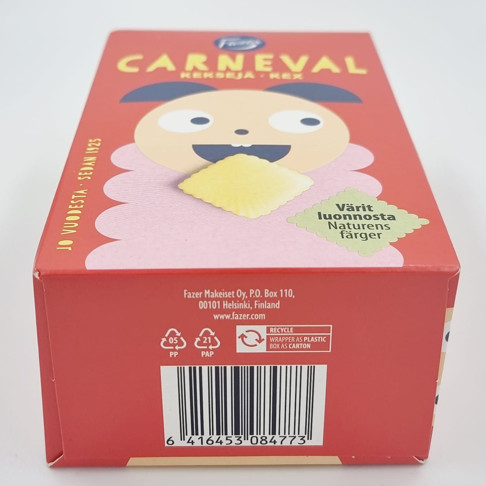 Печенье бисквитное Fazer Carneval глазированное 175 г (из Финляндии)
