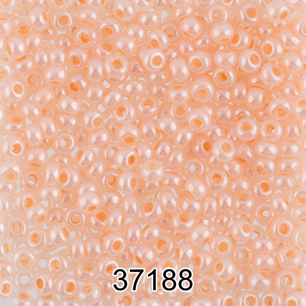 Бисер Preciosa 10/0 (2.3 мм), 500 г, 37188 (Ф212) бл.персиковый