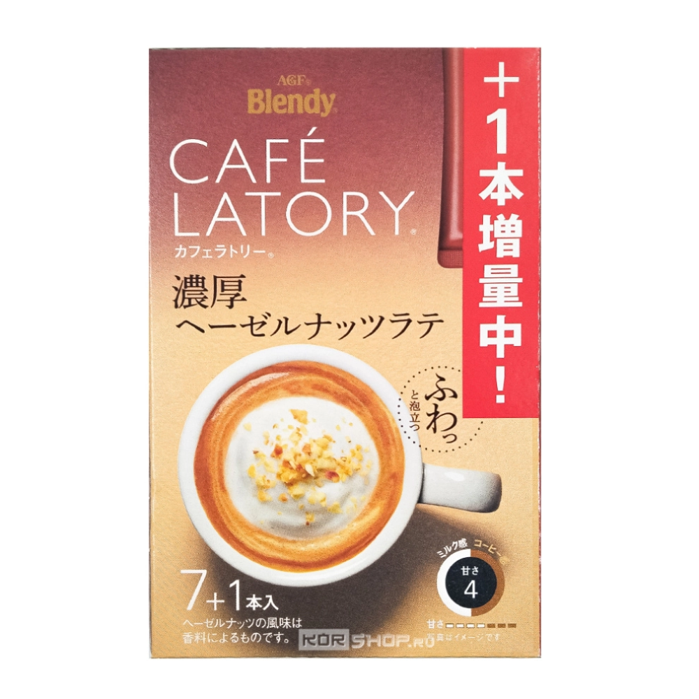 Кофе растворимый AGF Blendy Café Latory Rich Hazelnut Latte