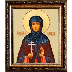 Анна Корнеева, преподобномученица, послушница. Икона на холсте.