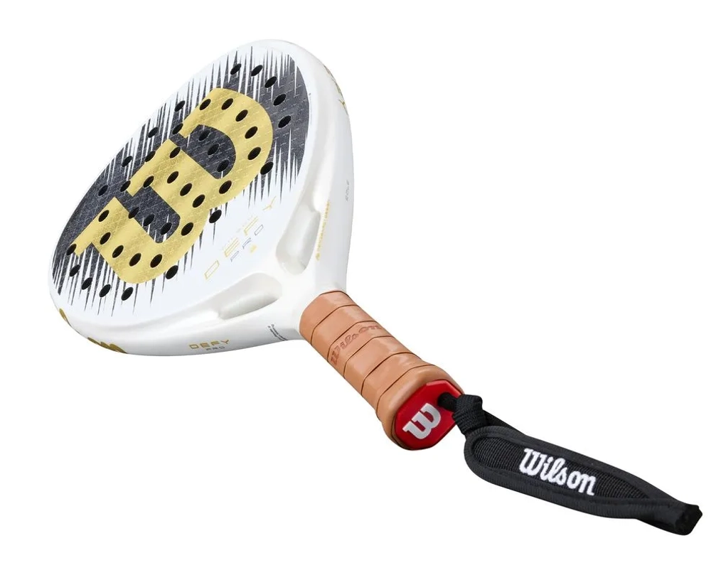 Ракетка для Padel Wilson Defy Pro V1 SE Padel - white/gold