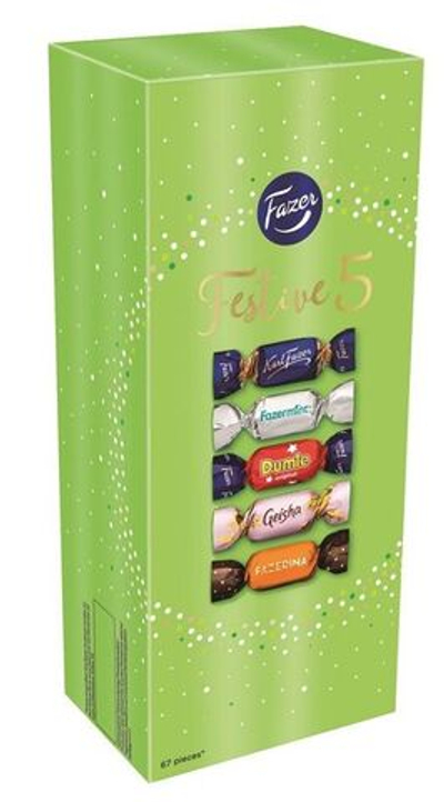 Конфеты Fazer Festive 5 ассорти шоколадных конфет 500 г (Из Финляндии)