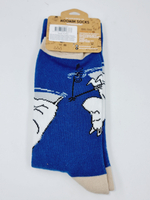 Носки Moomin, темно-синие с персонажем из Муми-троллей, размер 40-45 (из Финляндии)