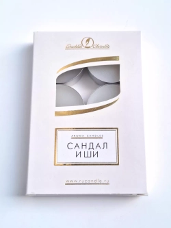 Чайные аромасвечи Сандал и ши, 6 шт, 12 гр