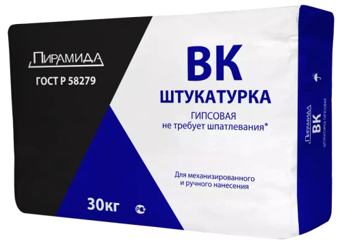 Гипсовая штукатурка Пирамида ВК 30кг (Аналог ЕК TG 20)