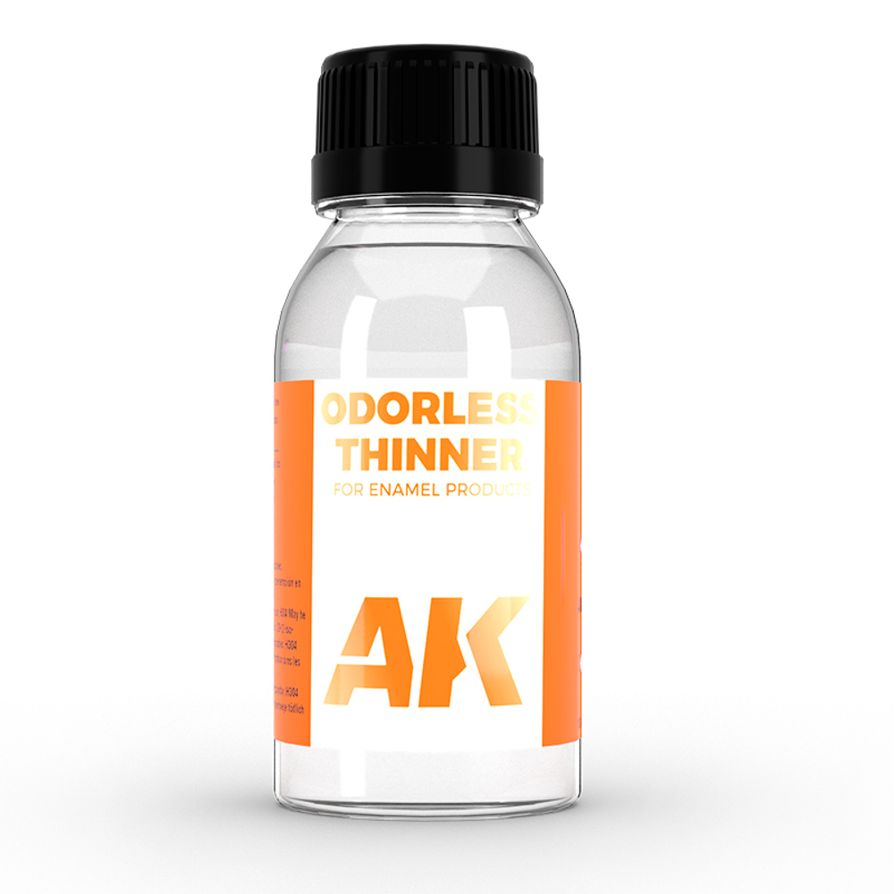 Разбавитель для масляных и эмалевых красок без запаха AK Interactive Technical Odorless Thinner 100ml