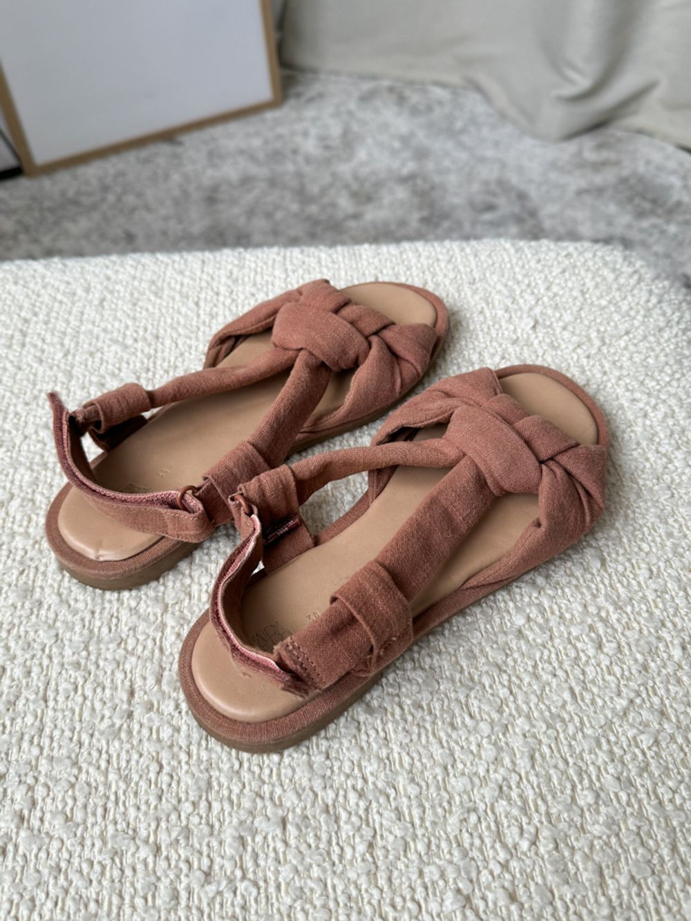 Текстильные босоножки Zara, 34,5