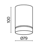 Накладной светодиодный светильник Maytoni Orlo C085CL-9W3K-B