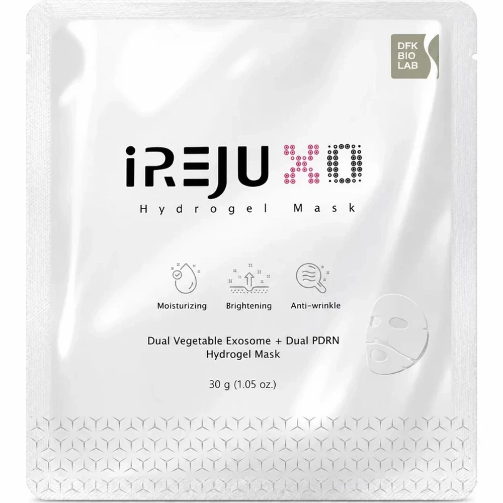 iREJU ХО Hydrogel Mask Dual Vegetable Exosome + Dual PDRN | Ревитализирующая гидрогелевая маска с экзосомами и ПДРН