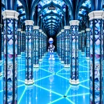 Тематический зеркальный лабиринт с LED-подсветкой, 50–300 м²
