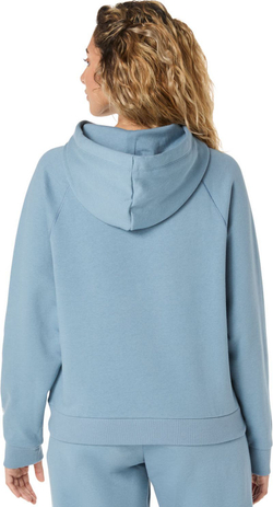 Женская теннисная толстовка Asics Logo Fleece Pullover — saba blue