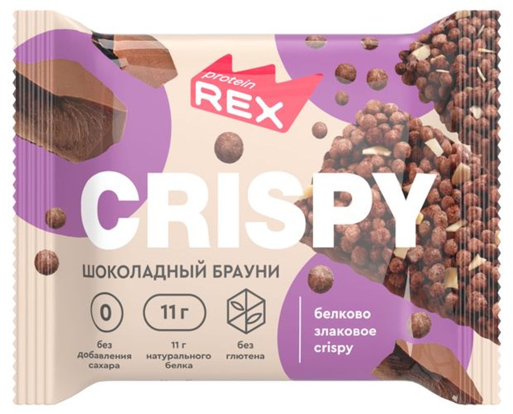Хлебцы REX протеино-злаковые Шоколадный Брауни 55г