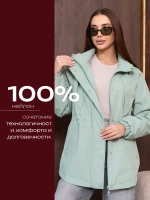 Ветровка с капюшоном удлиненная тонкая