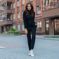 Комбинезон женский с клапаном и капюшоном "Уголь" утепленный