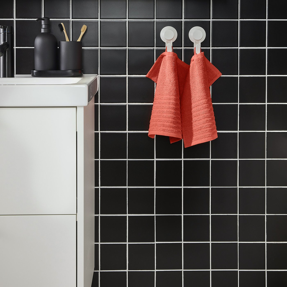 IKEA VÅGSJÖN  (ИКЕА ВОГШЁН)  -  Полотенце маленькое - оранжево-красный 30x30 см
