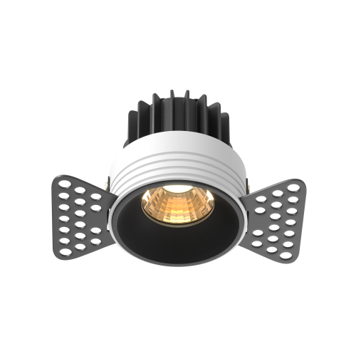 Встраиваемый светодиодный светильник Maytoni Round DL058-7W2.7K-TRS-B