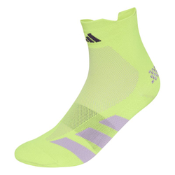 Носки теннисные Adidas Adizero Run Low 1P - solar yellow/aurora plum