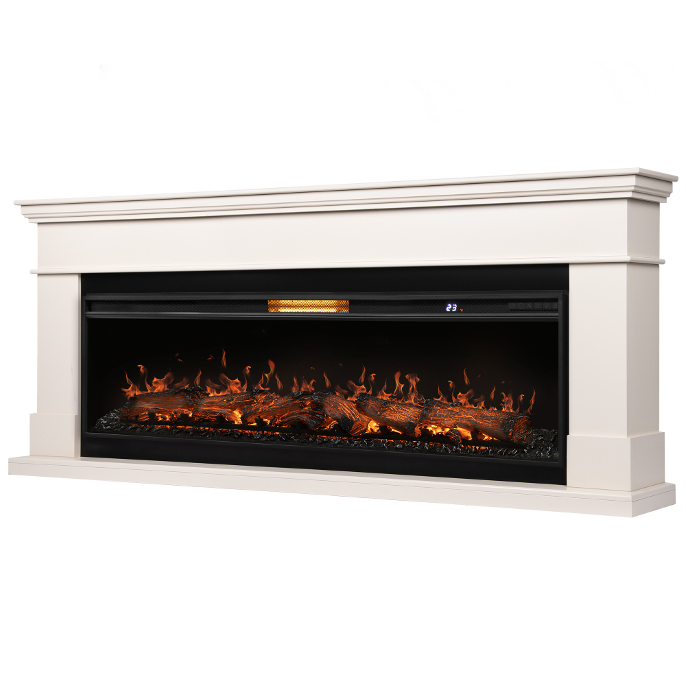 Каминокомплект: Очаг Royal Thermo Aurora RTFP/P-AR60LS, портал California 60 IV, молочный НС-1721292