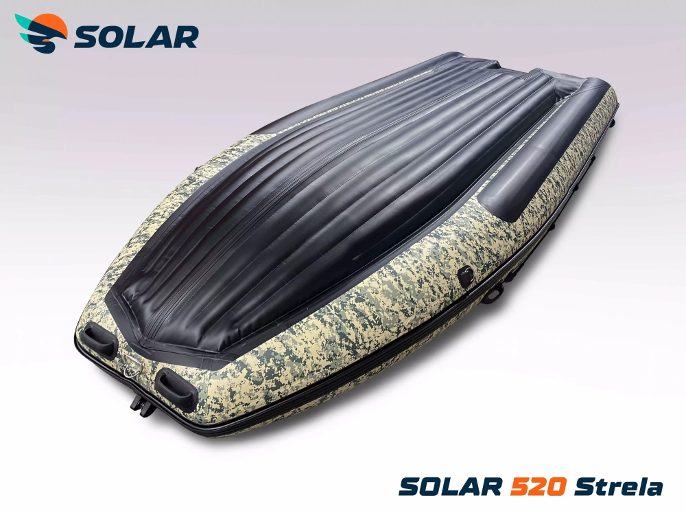 Лодка надувная моторная solar-520 strela jet tunnel