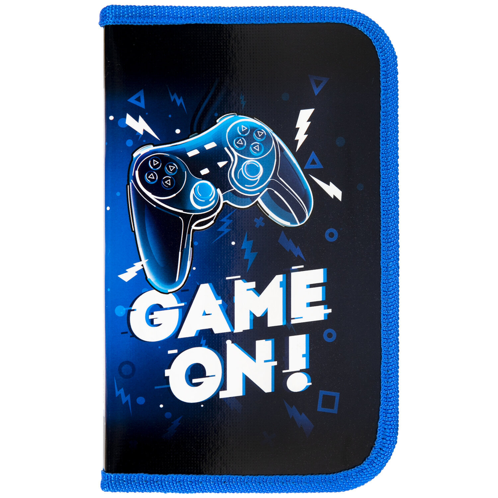 Пенал ПИФАГОР, 1 отделение. ламинированный картон, 19х11 см, "Game On", 271503