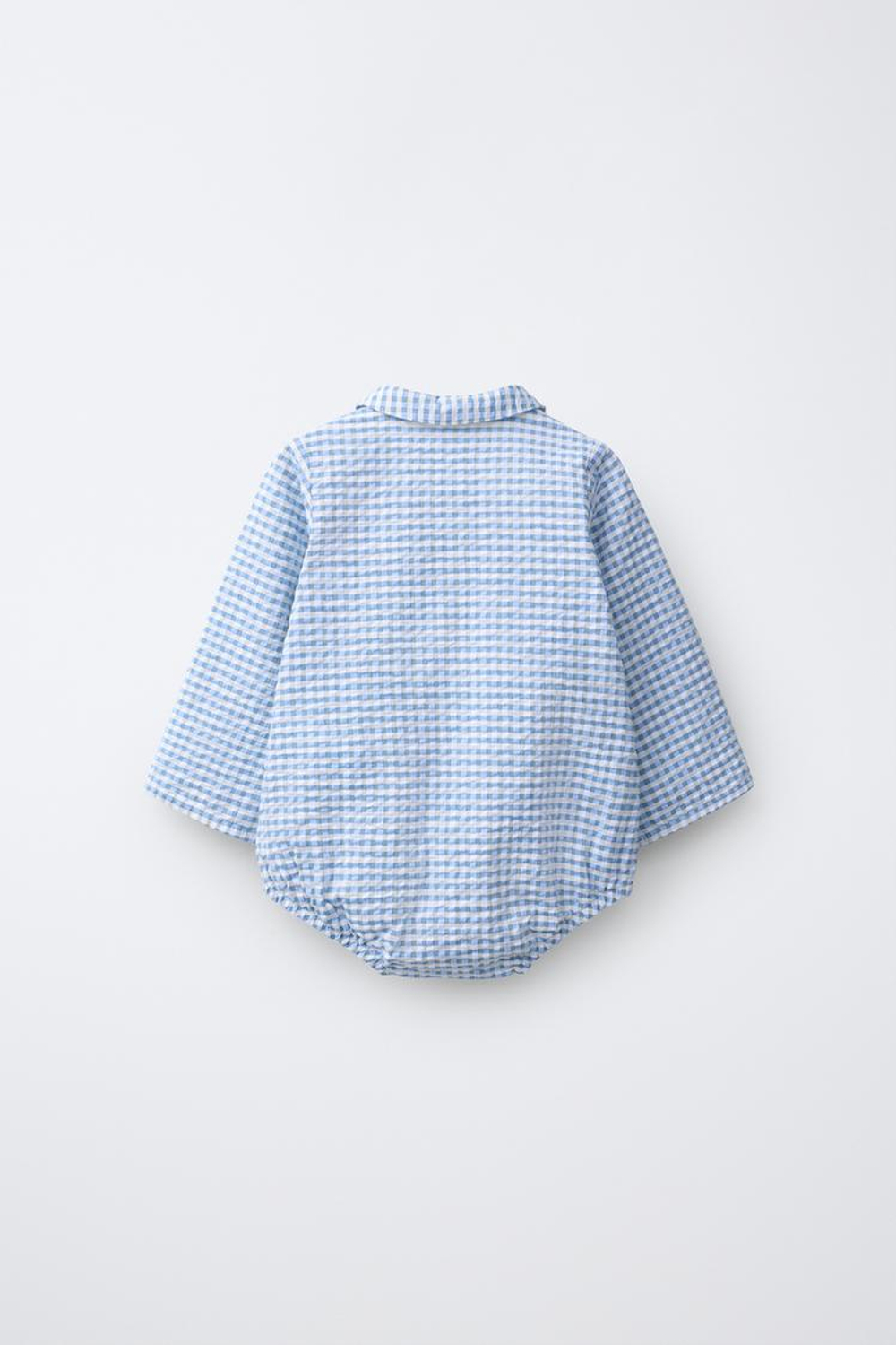 ZARA БОДИ В КЛЕТКУ ВИШИ, СИНИЙ