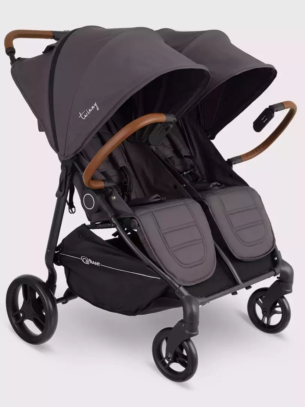 Коляска детская для близнецов "Twinny" RA151 Moon grey
