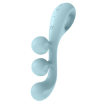 Голубой тройной вибромассажер Satisfyer Tri Ball 2