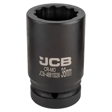 Головка ударная глубокая 36мм (12гр.), 1'' JCB JCB-48810036