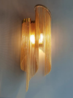 Wall design lamp Stream by Terzani (Gold)